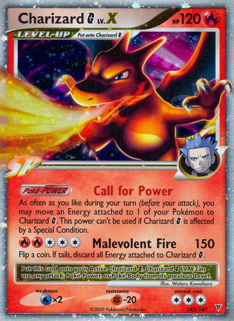 pokemon charizard g lv x.